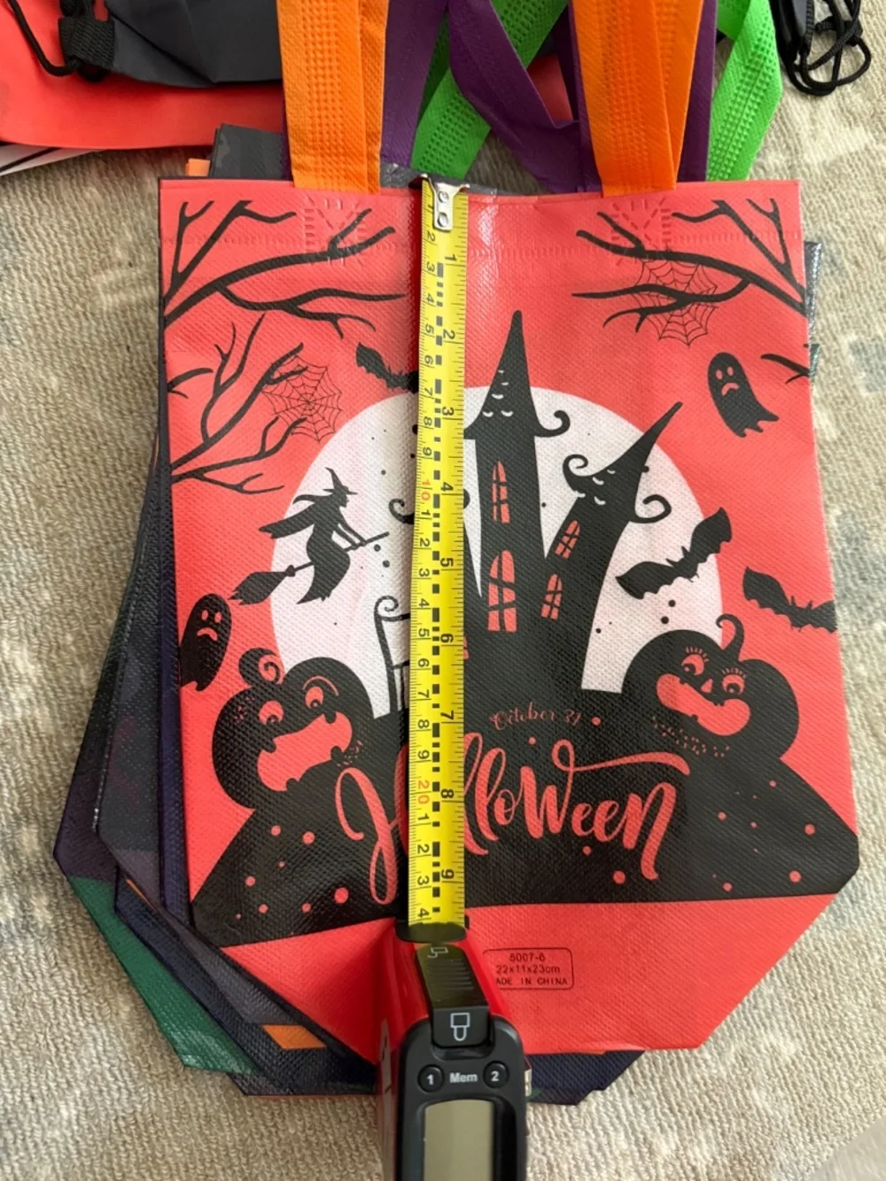 Halloween Party Supplies Bundle- Buckets, Drawstring Backpacks, Tote Bags